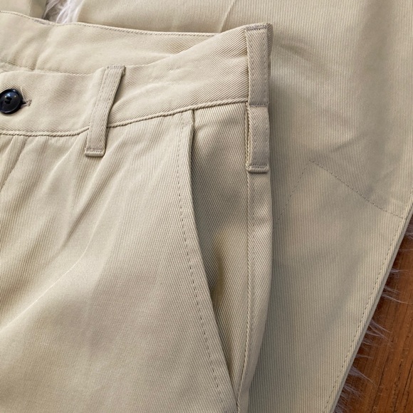 Zara High-Waist Pocket Detail Straight Leg Twill Pants - Picture 10 of 15